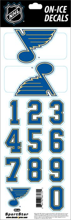 St. Louis Blues samolepky na helmu Decals - St. Louis Blues ostatní suvenýry