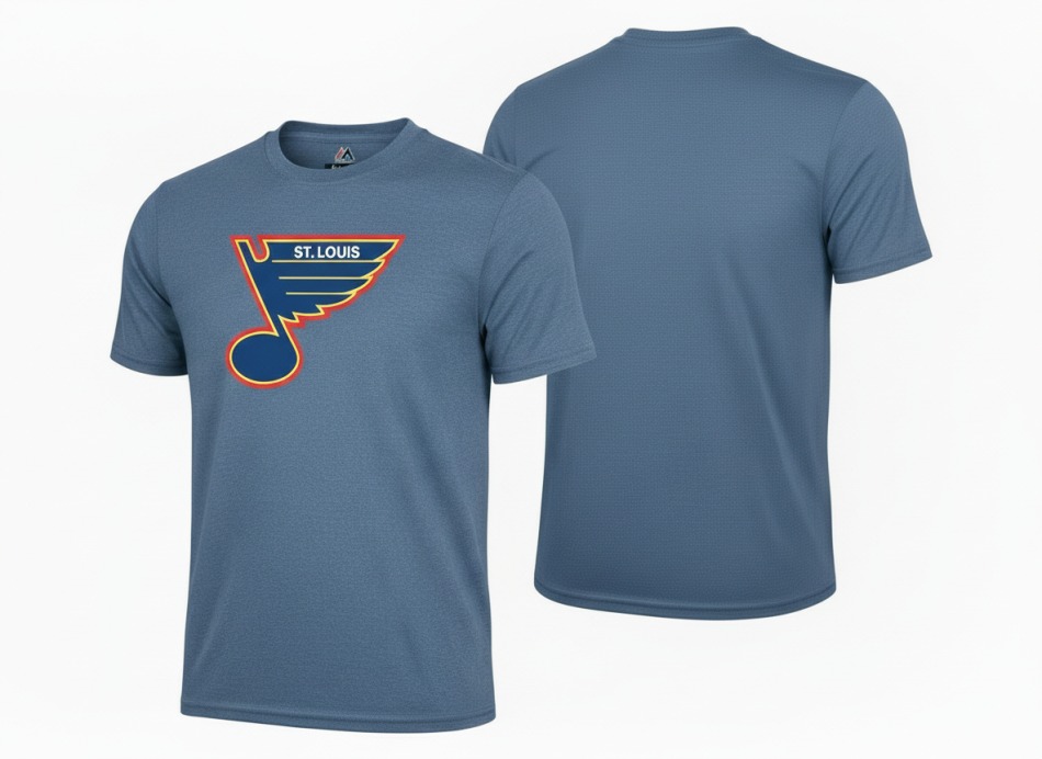 St. Louis Blues pánské tričko Tek Patch blue - St. Louis Blues trička, polo trička, košile