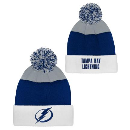 Tampa Bay Lightning dětská zimní čepice Essentials Cuffed Knit W Pom - Tampa Bay Lightning dětské oblečení