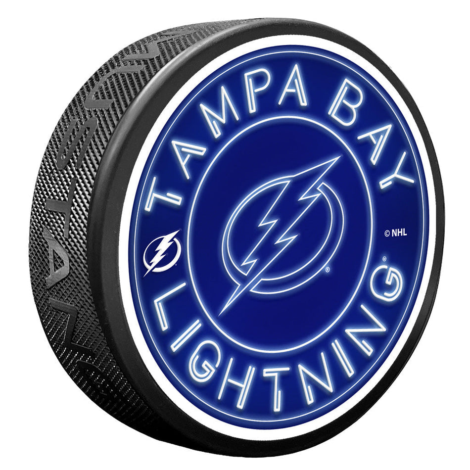 Tampa Bay Lightning puk Neon - Tampa Bay Lightning hokejové vybavení