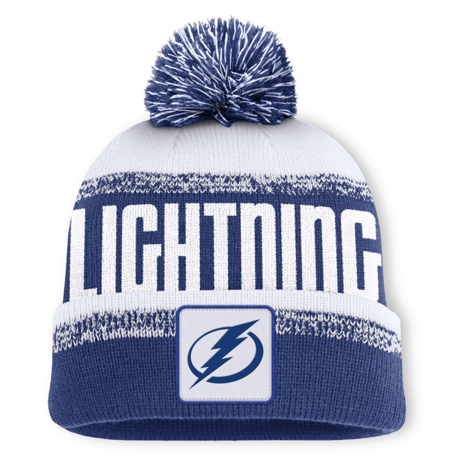 Tampa Bay Lightning zimní čepice Thrive Cuffed Pom - Tampa Bay Lightning kšiltovky, čepice, rukavice