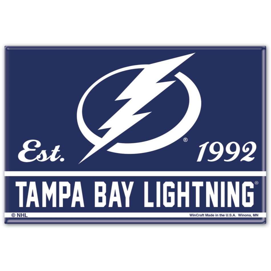 Tampa Bay Lightning magnetka logo - Tampa Bay Lightning ostatní suvenýry