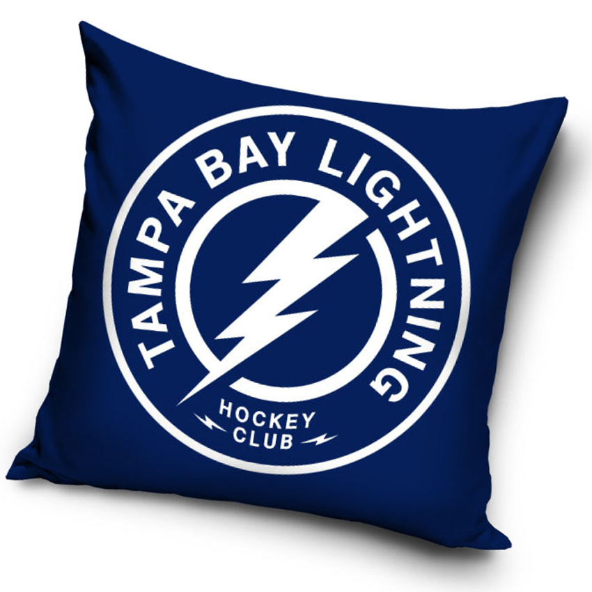 Tampa Bay Lightning polštářek button - Tampa Bay Lightning povlečení, ručníky, deky