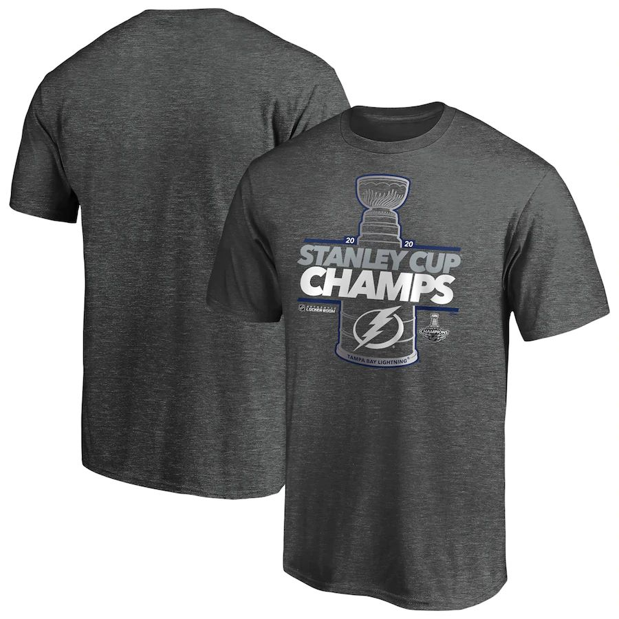 Tampa Bay Lightning pánské tričko 2020 Stanley Cup Champions Locker Room Laser Shot - Tampa Bay Lightning stanley Cup 2020