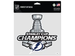 Tampa Bay Lightning samolepka 2021 Stanley Cup Champions 8´´ x 8´´ Perfect-Cut Decal