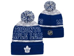 Toronto Maple Leafs dětská zimní čepice Puck Pattern Cuffed Pom