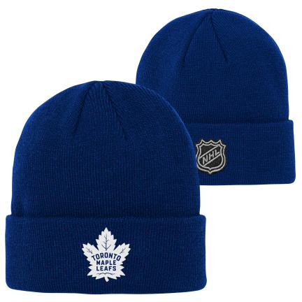 Toronto Maple Leafs dětská zimní čepice Cuffed Knit navy - Toronto Maple Leafs dětské oblečení