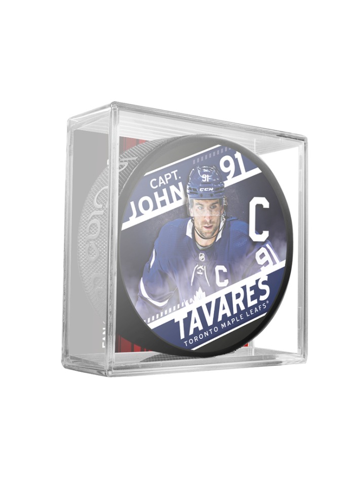 Toronto Maple Leafs puk John Tavares Captain Collection - Toronto Maple Leafs hokejové vybavení