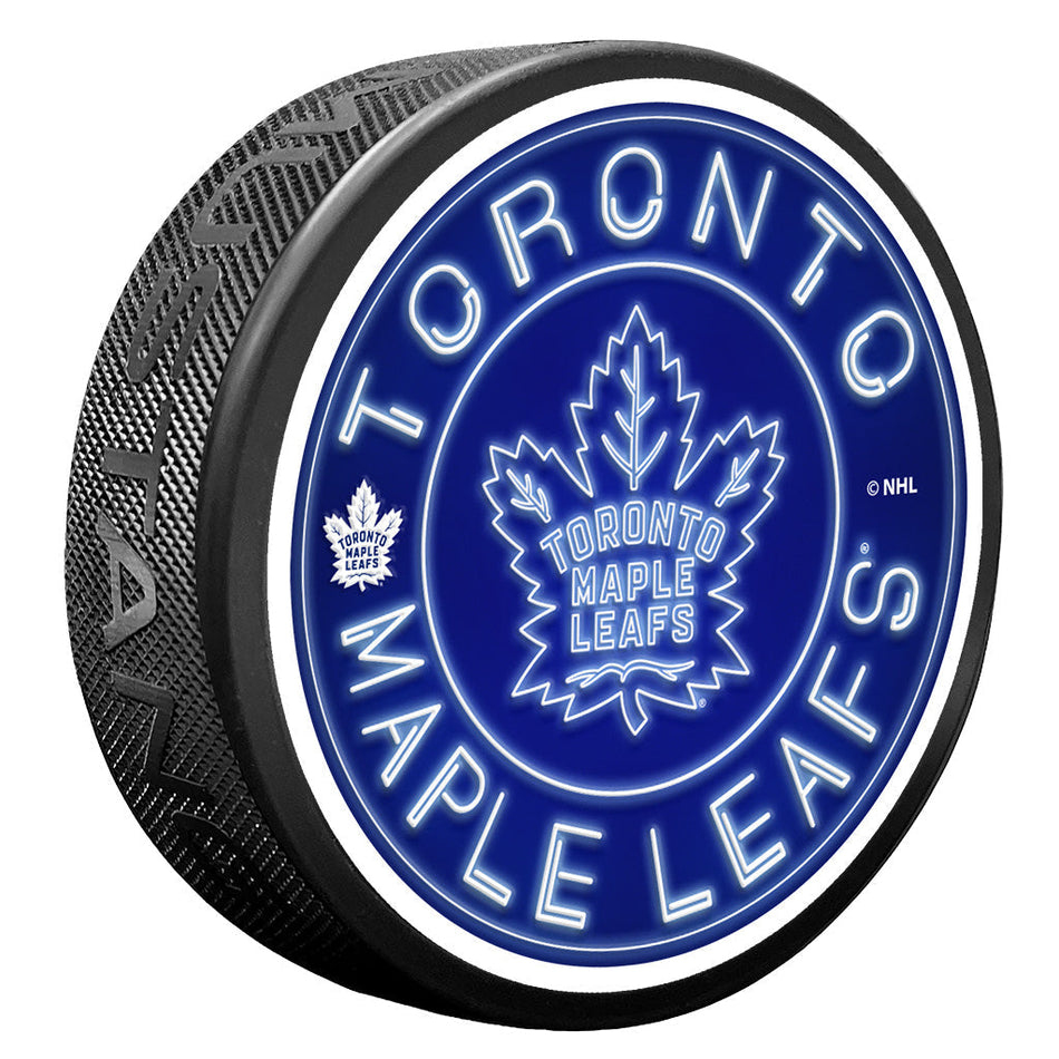 Toronto Maple Leafs puk Neon - Toronto Maple Leafs hokejové vybavení