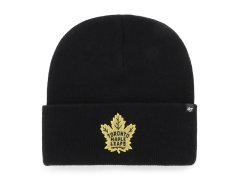 Toronto Maple Leafs zimní čepice Haymaker Metallic 47 Cuff Knit Black