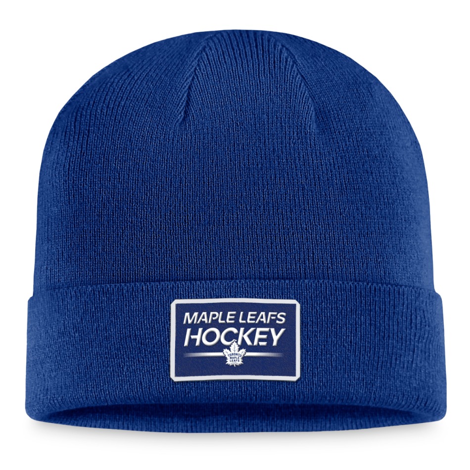 Toronto Maple Leafs zimní čepice Authentic Pro Prime Cuffed Beanie blue