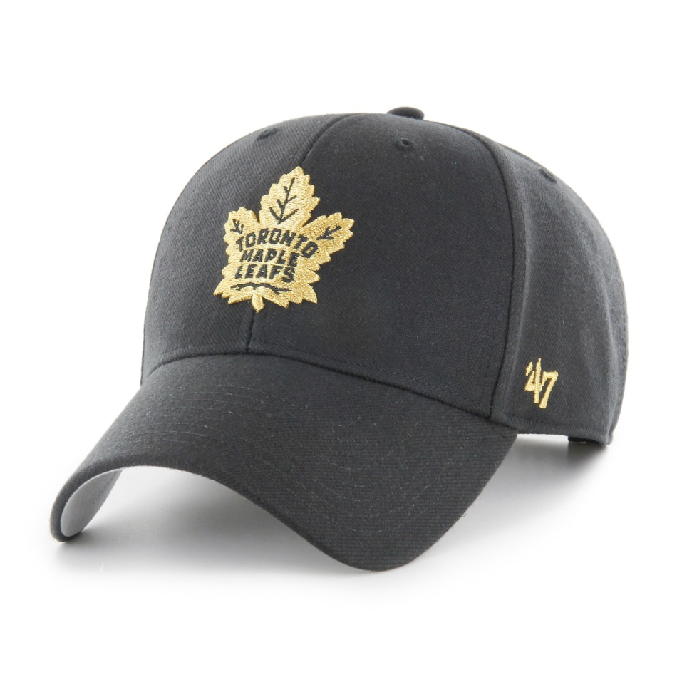Toronto Maple Leafs čepice baseballová kšiltovka Metallic Snap 47 MVP black - Toronto Maple Leafs kšiltovky, čepice, rukavice