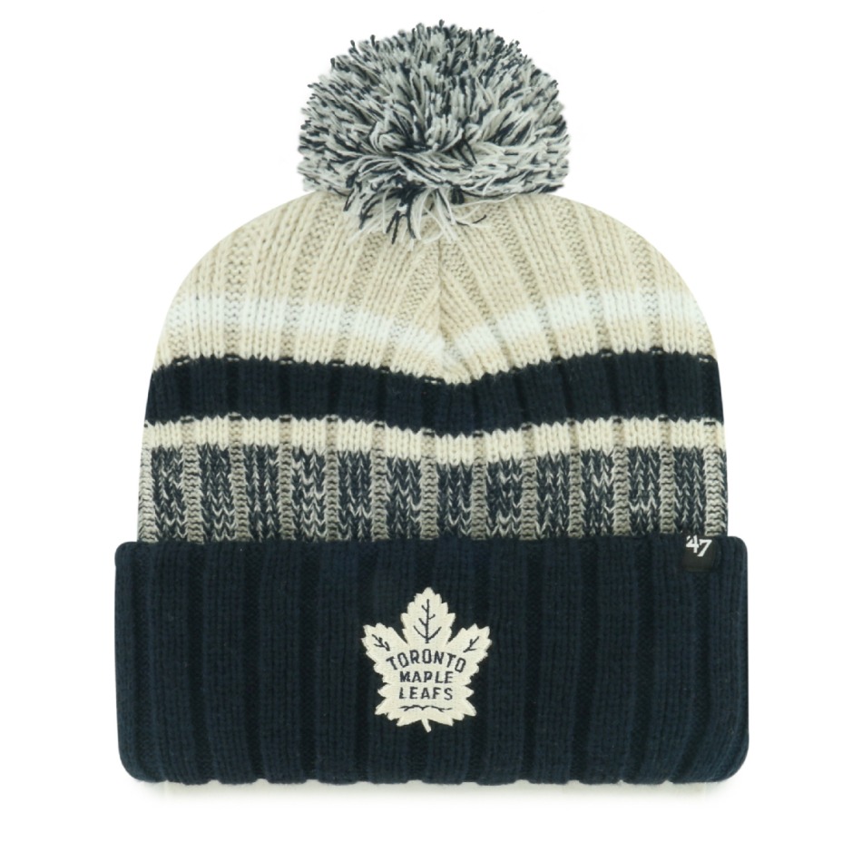 Toronto Maple Leafs zimní čepice Long Range 47 Cuff Knit Natural - Toronto Maple Leafs kšiltovky, čepice, rukavice