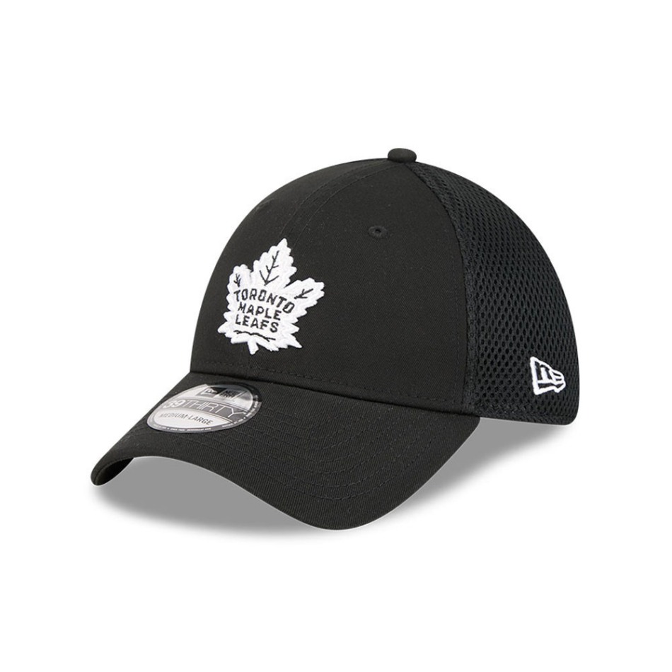 Toronto Maple Leafs čepice baseballová kšiltovka NEW ERA 3930 neo black - Toronto Maple Leafs kšiltovky, čepice, rukavice