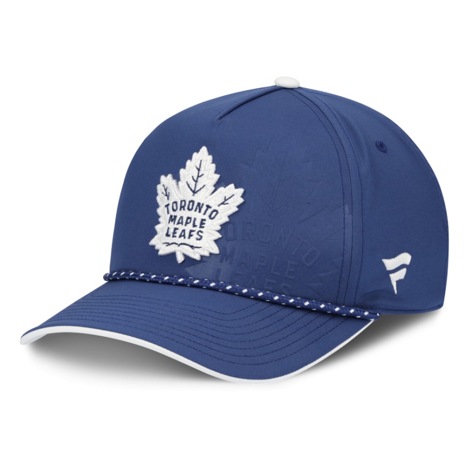 Toronto Maple Leafs čepice baseballová kšiltovka NHL Fanatics Blue On Stage Podium Draft A-Frame - Toronto Maple Leafs kšiltovky, čepice, rukavice