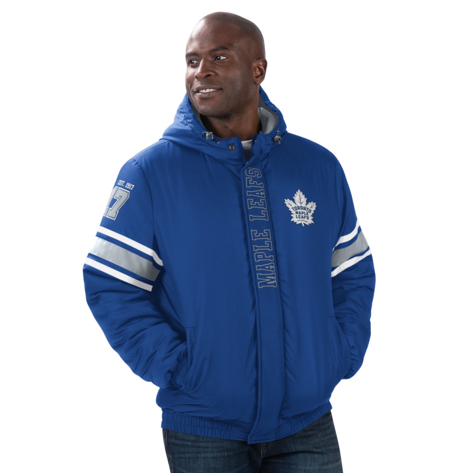 Toronto Maple Leafs pánská bunda s&nbsp;kapucí Tight End Winter Jacket - Toronto Maple Leafs mikiny, bundy, kalhoty