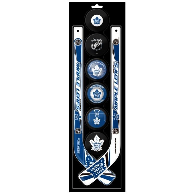 Plastová Minihokejka Six Pack Leafs