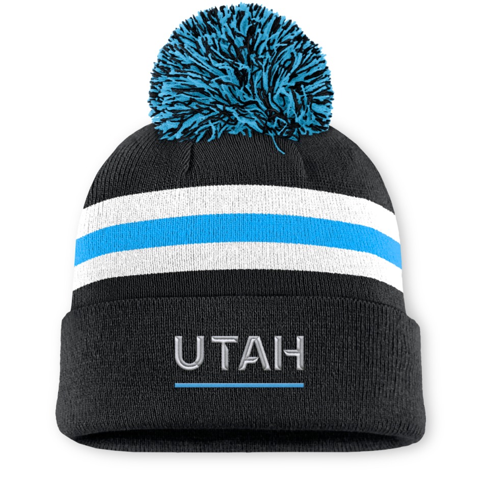 Utah Hockey Club dámská zimní čepice Authentic Pro W/Cap Cuffed Pom Beanie - Utah Hockey Club dámské oblečení