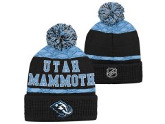 Utah Hockey Club dětská zimní čepice Puck Pattern Cuffed Pom