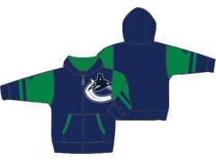 Vancouver Canucks dětská mikina s kapucí Faceoff Colorblocked Fleece Full-Zip