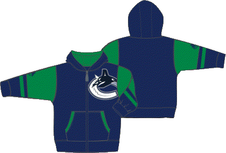 Vancouver Canucks dětská mikina s&nbsp;kapucí Faceoff Colorblocked Fleece Full-Zip - Vancouver Canucks dětské oblečení