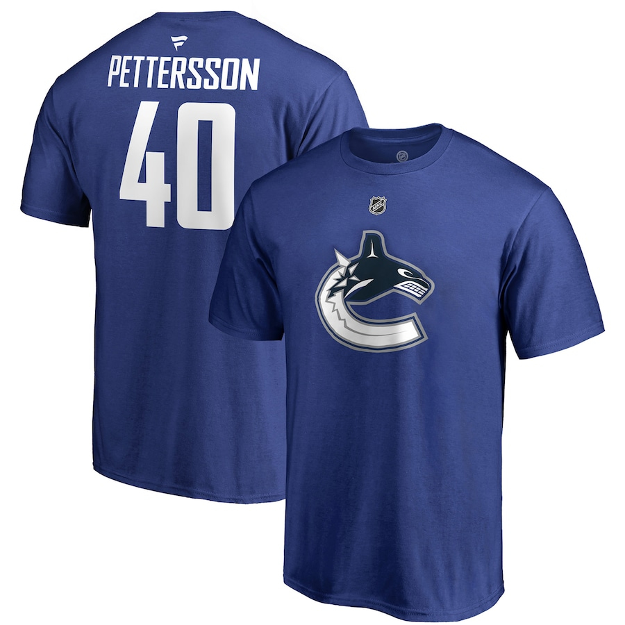 Vancouver Canucks dětské tričko Elias Pettersson blue - Vancouver Canucks dětské oblečení