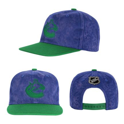 Vancouver Canucks dětská čepice flat kšiltovka True Retro Deadstock Snapback - Vancouver Canucks dětské oblečení