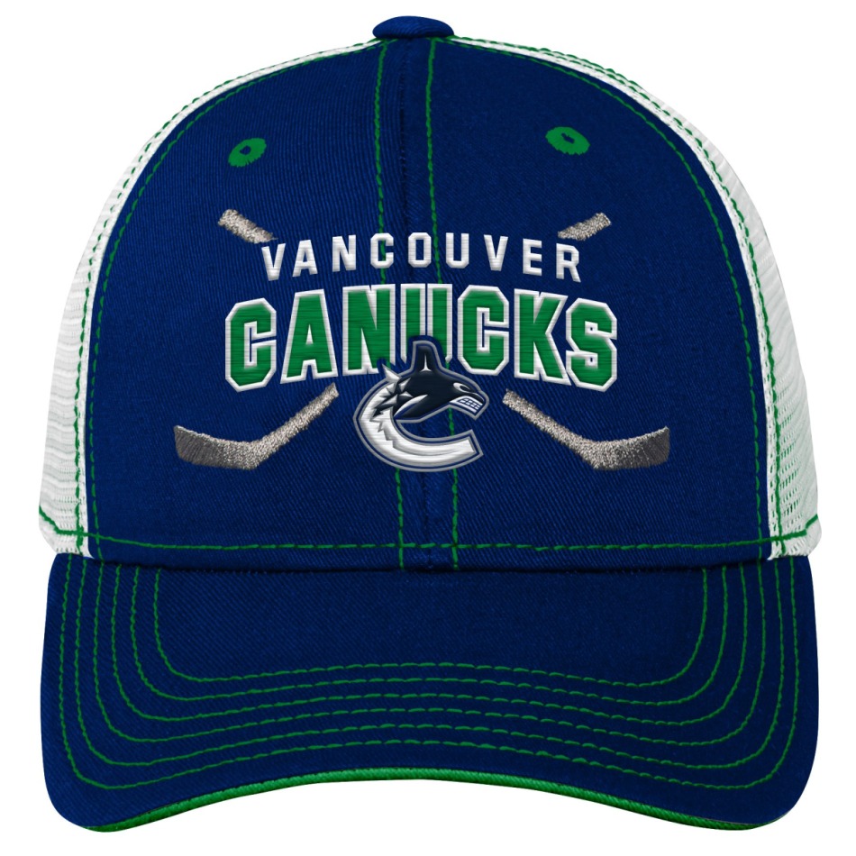 Vancouver Canucks dětská čepice baseballová kšiltovka Lockup Meshback Adjustable - Vancouver Canucks dětské oblečení