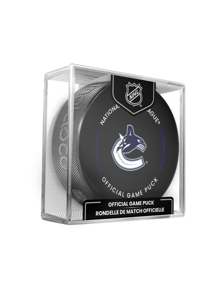 Vancouver Canucks puk Official Game Puck 2022-2023 - Vancouver Canucks hokejové vybavení