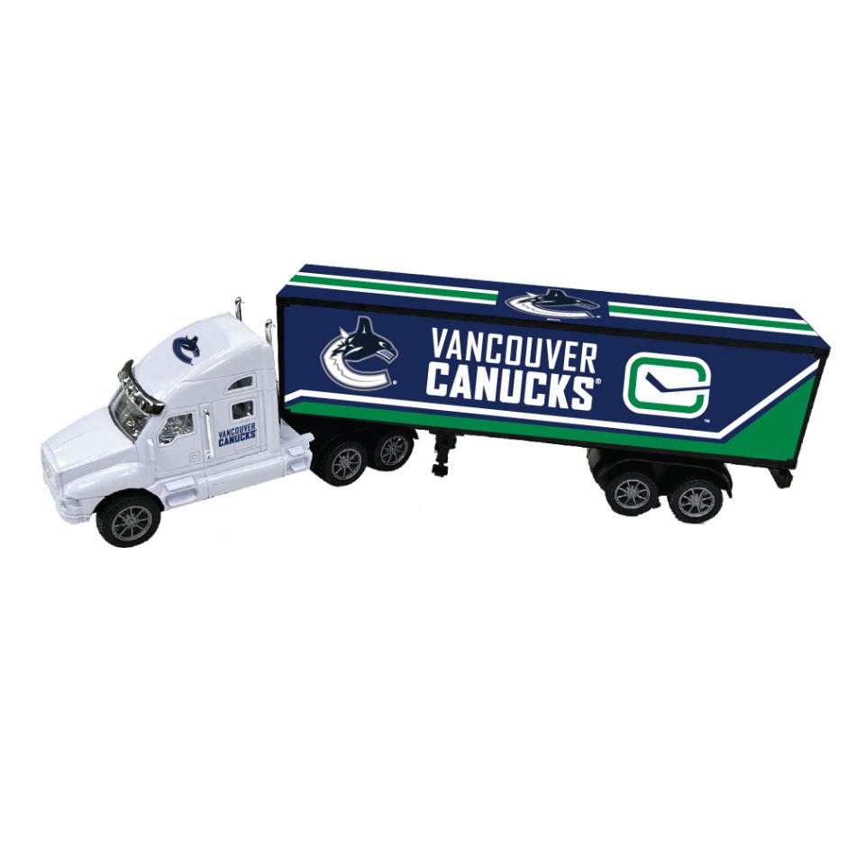 Vancouver Canucks kamion 18-Wheeler Big Rig Truck White - Vancouver Canucks ostatní suvenýry