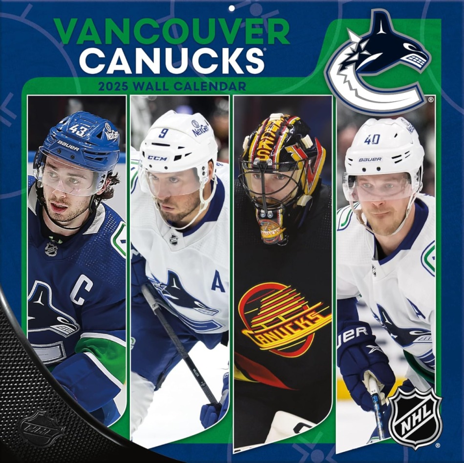 Vancouver Canucks kalendář 2025 Wall Calendar