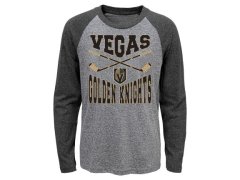 Vegas Golden Knights dětské tričko s dlouhým rukávem Cross Stick Ls Triblend Raglan