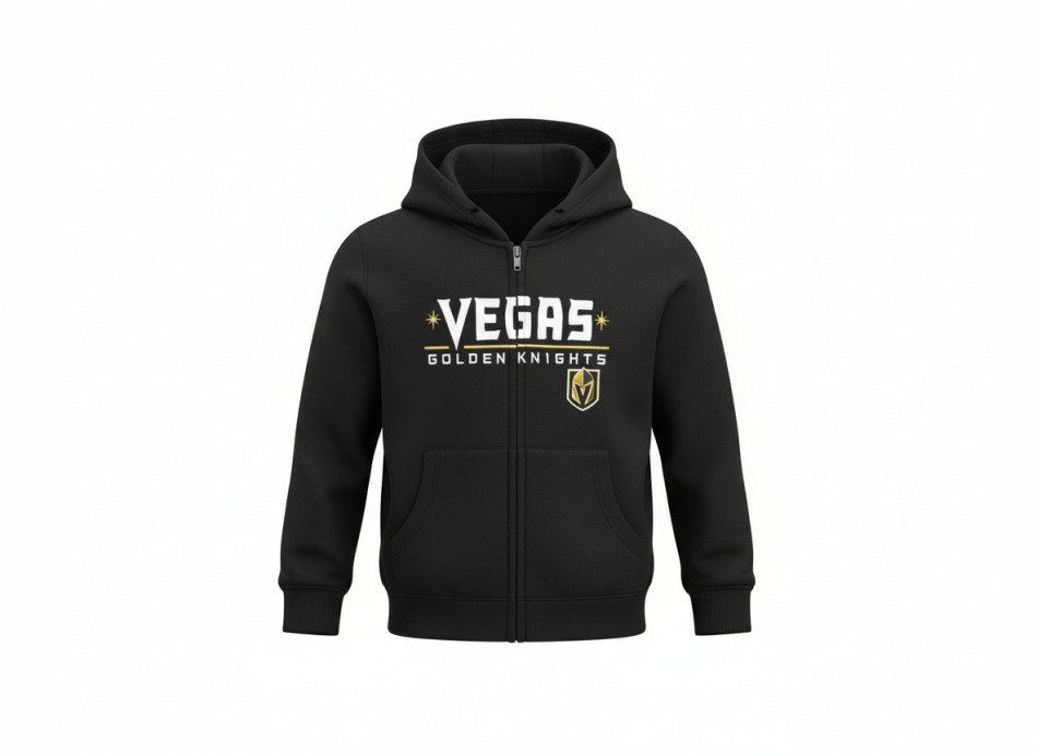 Vegas Golden Knights dětská mikina s kapucí Stated Full Zip Hoodie