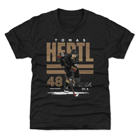 Vegas Golden Knights dětské tričko Tomáš Hertl #48 Poster WHT 500 Level - Vegas Golden Knights dětské oblečení