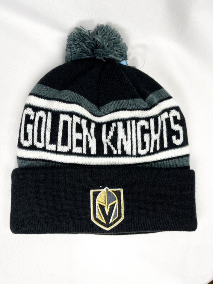 Vegas Golden Knights dětská zimní čepice Jacquard Cuffed Knit With Pom - Vegas Golden Knights dětské oblečení