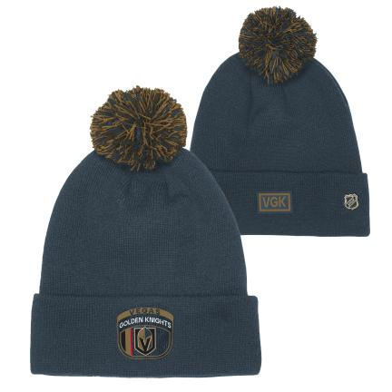 Vegas Golden Knights dětská zimní čepice Draft Beanie Cuff With Pom - Vegas Golden Knights dětské oblečení