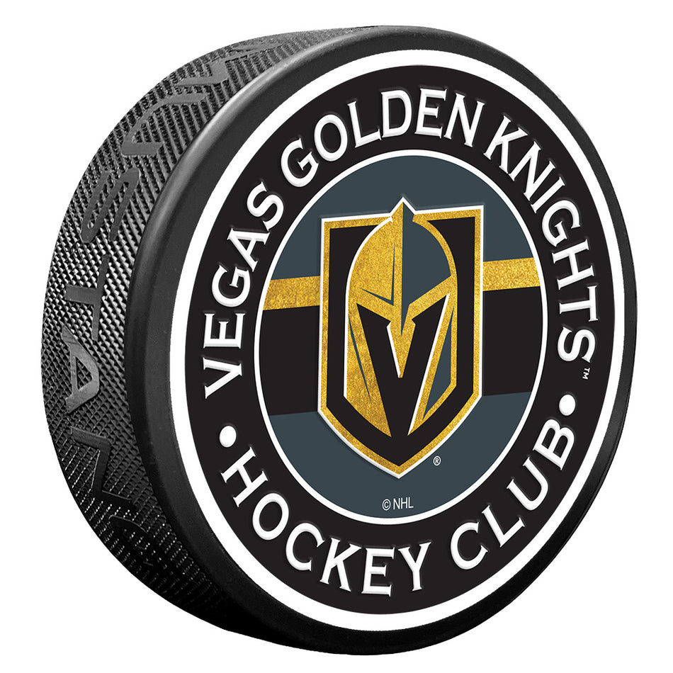 Vegas Golden Knights puk Stripe Design - Vegas Golden Knights hokejové vybavení