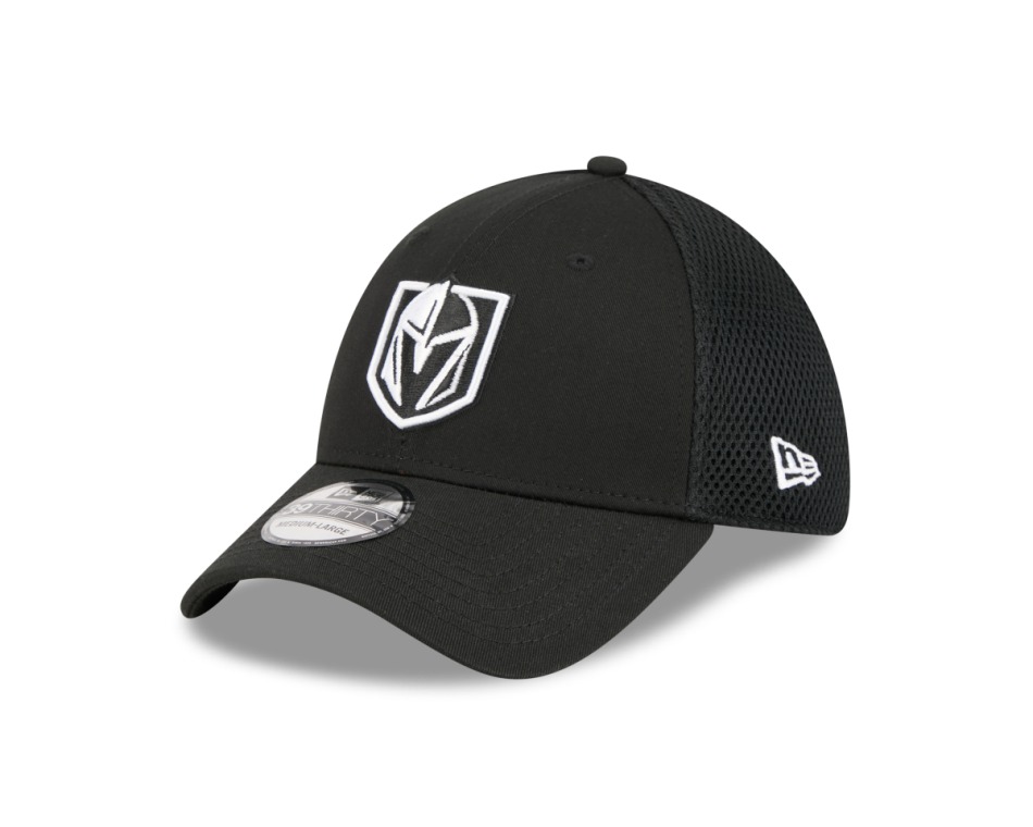 Vegas Golden Knights čepice baseballová kšiltovka NEW ERA 3930 neo black - Vegas Golden Knights kšiltovky, čepice, rukavice
