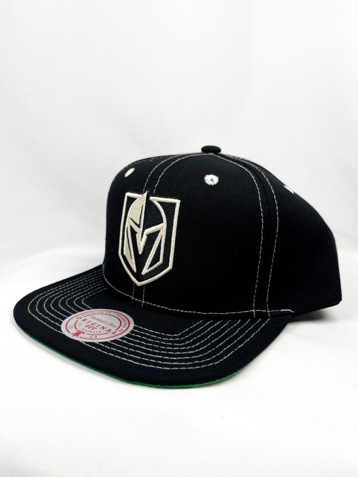 Vegas Golden Knights čepice flat kšiltovka Contrast Natural Snapback - Vegas Golden Knights kšiltovky, čepice, rukavice