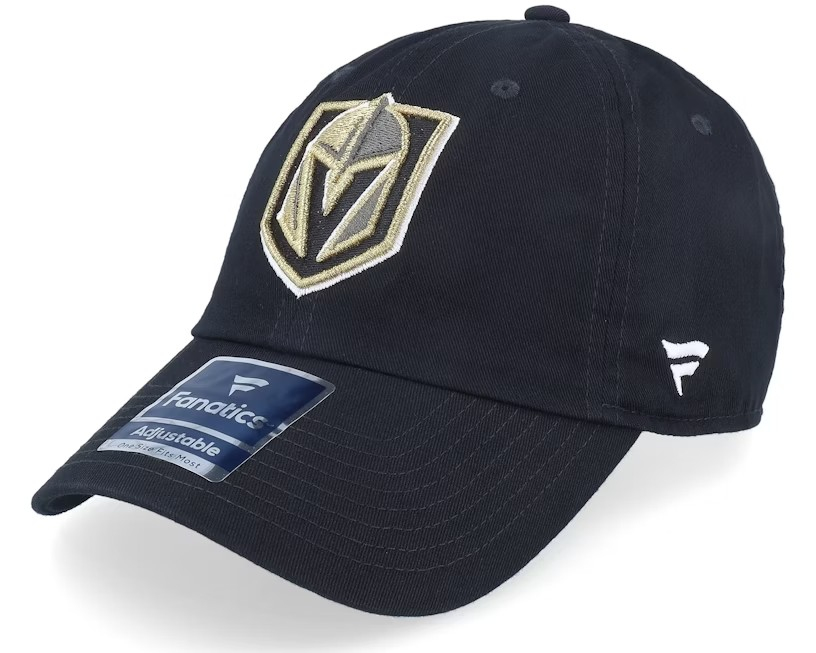 Vegas Golden Knights čepice baseballová kšiltovka Core Black Dad - Vegas Golden Knights kšiltovky, čepice, rukavice