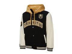 Vegas Golden Knights pánská mikina s kapucí Courtside Fleece Button Front Vintage Logo