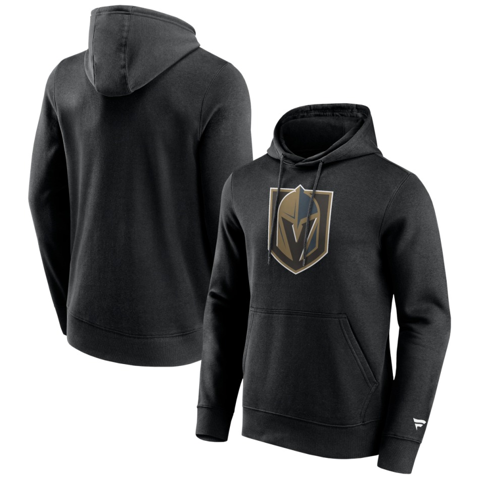 Vegas Golden Knights pánská mikina s&nbsp;kapucí Primary Logo Fanatics Graphic Hoodie Black - Vegas Golden Knights mikiny, bundy, kalhoty