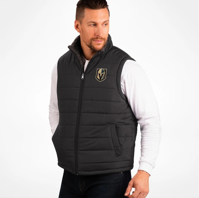 Vegas Golden Knights pánská vesta Power Hitter Reversible Vest - Vegas Golden Knights mikiny, bundy, kalhoty