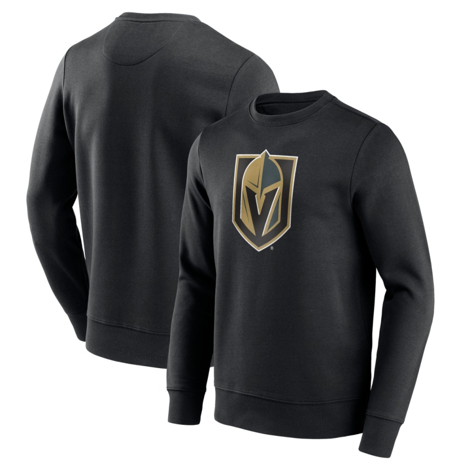 Vegas Golden Knights pánská mikina Primary Logo Graphic Crew Sweatshirt - VALUE - Vegas Golden Knights mikiny, bundy, kalhoty