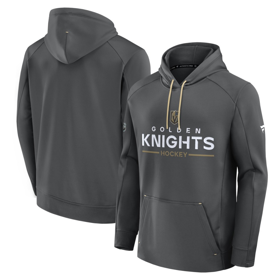 Vegas Golden Knights pánská mikina s&nbsp;kapucí Authentic Pro Rink Poly Fleece POH - Vegas Golden Knights mikiny, bundy, kalhoty