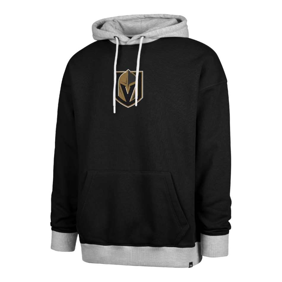 Vegas Golden Knights pánská mikina s&nbsp;kapucí 47 Patch Drop Shoulder Hood black - Vegas Golden Knights mikiny, bundy, kalhoty