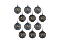 Vegas Golden Knights vánoční ozdoby NHL 12 Pack Ball Ornament Set