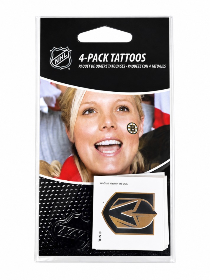 Tetování Vegas Golden Knights NHL 4 Pack Tattoo - Vegas Golden Knights ostatní suvenýry