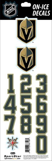 Vegas Golden Knights samolepky na helmu Decals - Vegas Golden Knights ostatní suvenýry