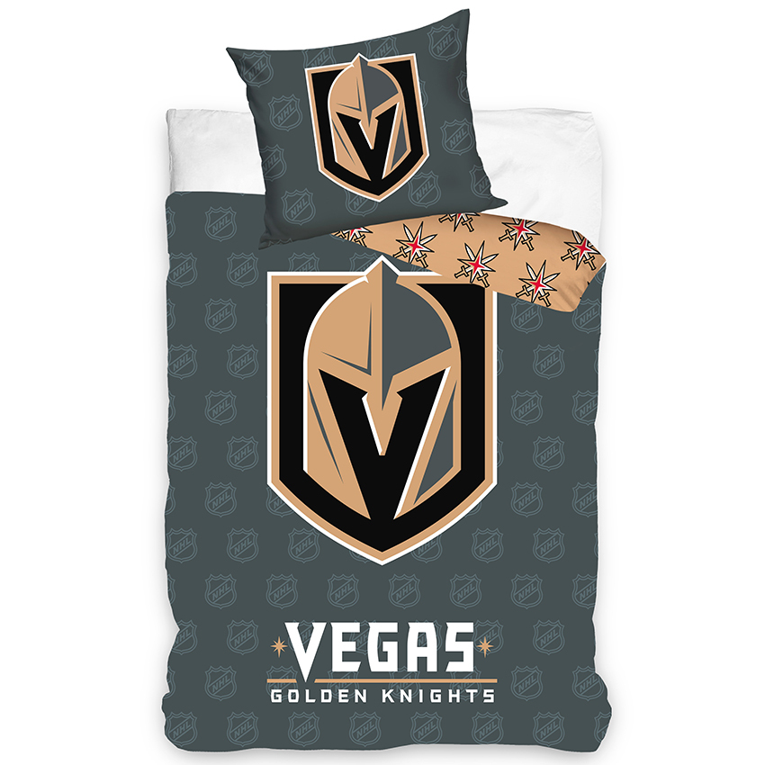 Vegas Golden Knights povlečení na jednu postel Shield 2 - Vegas Golden Knights povlečení, ručníky, deky